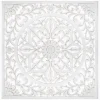 atmosphera Lienzos Y Cuadros Decorativos|Estilo Étnico>Mural De Madera Tallada Blanco 90x90Cm
