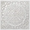 atmosphera Lienzos Y Cuadros Decorativos>Mural de Madera Tallada Blanco 58x58Cm