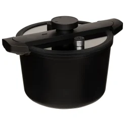 5five Cazuelas, Sartenes Y Hervidores>Olla a presión negra de aluminio 6L
