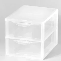 Accesorios De Almacenamiento>Organizador C/2 Cajones A4 Plástico