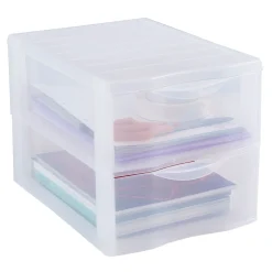 Accesorios De Almacenamiento>Organizador C/2 Cajones A4 Plástico