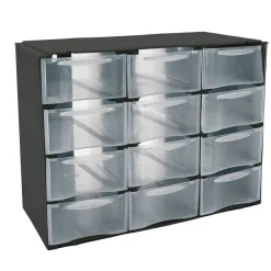 Accesorios De Almacenamiento>Organizador C/12 Cajones Negro