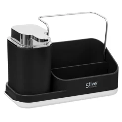 5five Encimera Y Lavavajillas>Organizador Negro P/Encimera 21.5x9x14
