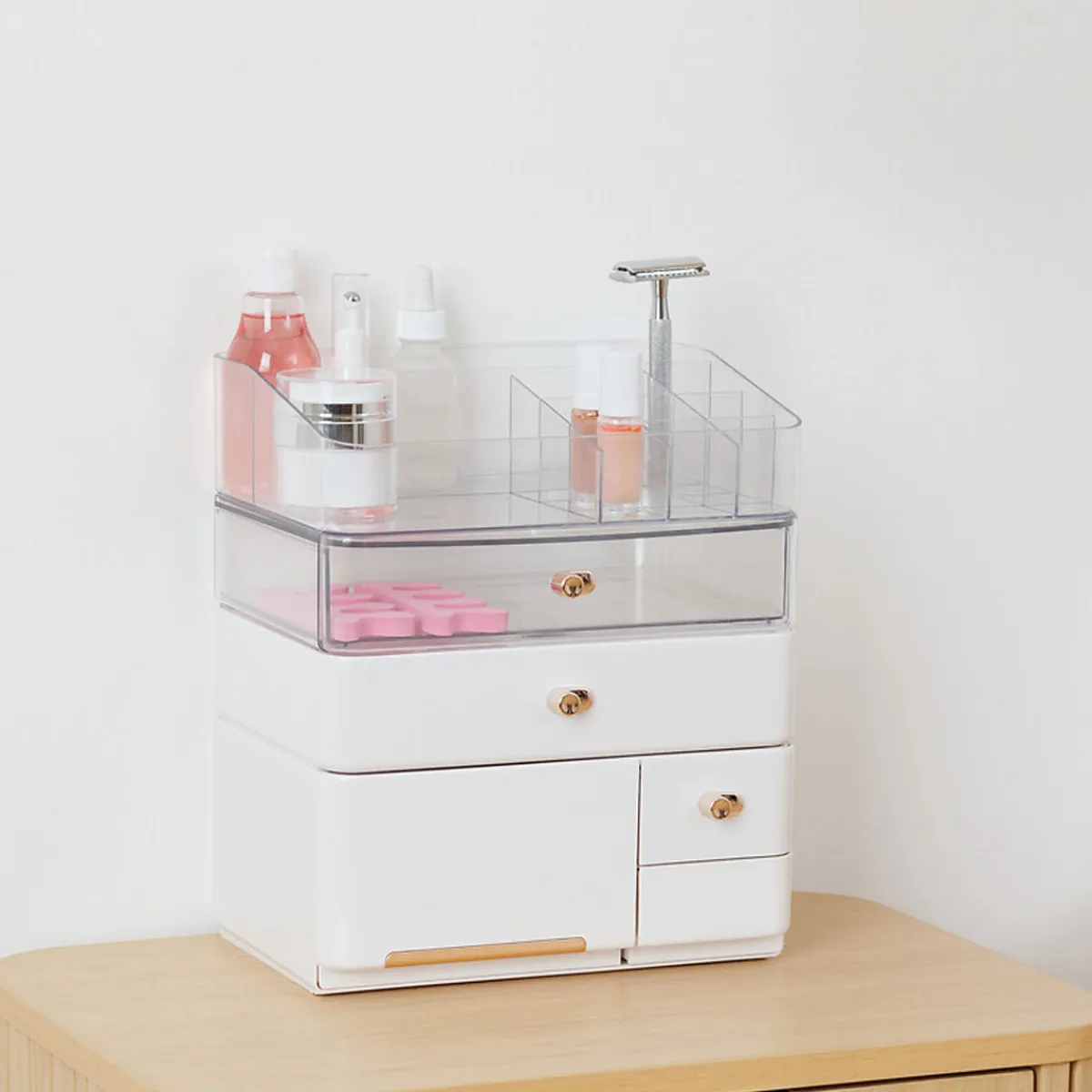 5five Accesorios De Lavabo>Organizador wc blanco con cajones 27cm
