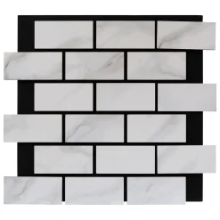 atmosphera Lienzos Y Cuadros Decorativos>Panel decorativo efecto mármol CLINT gris 61x69cm