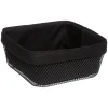 5five Cestas De Pan>Panera Mayaj Metálica Negra 24x24x11Cm