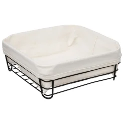 5five Cestas De Pan>Panera Metálica Cuadrada 25.5x10.5Cm