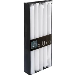 atmosphera Velas>Paquete 10 Velas Blancas 25cm