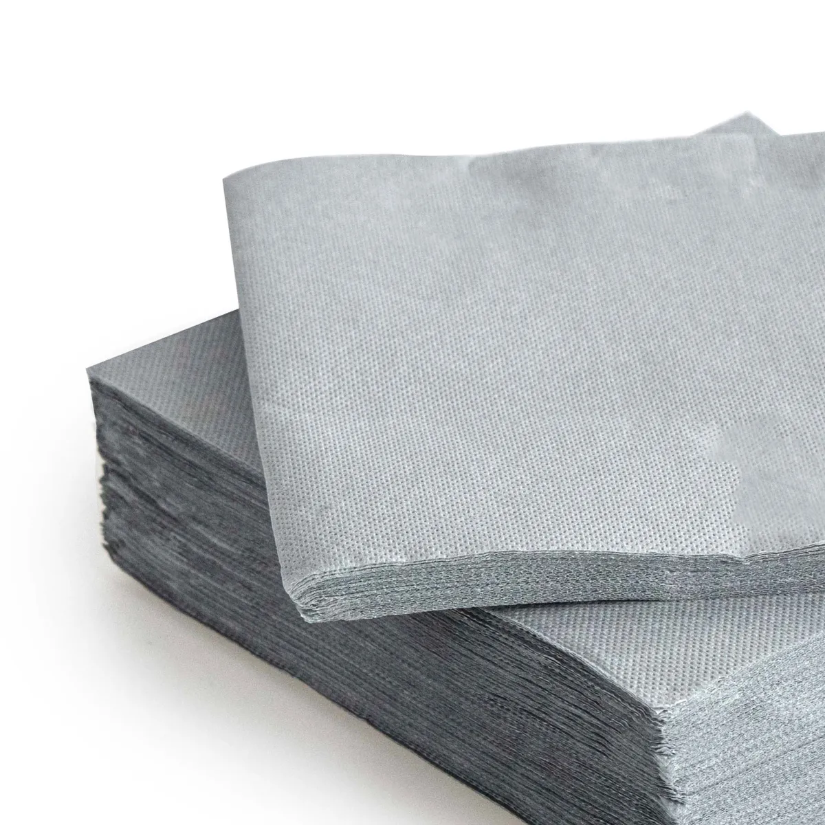 Desechables>Paquete de 30 servilletas gris 38x38Cm