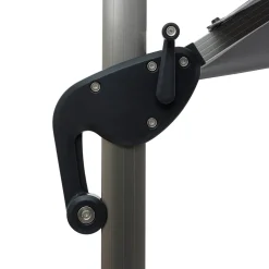 hespéride Parasol Y Bases>Parasol EQUADOR gris ardosia adonizado 3x4m