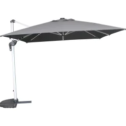 hespéride Parasol Y Bases>Parasol EQUADOR gris ardósia con led 3x3m
