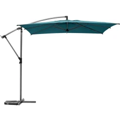 hespéride Parasol Y Bases>Parasol excéntrico MANOA azul canard 2.5x2.5m