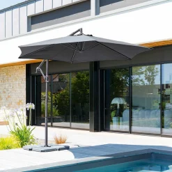 hespéride Parasol Y Bases>Parasol Redondo Enero C/Losa De Roca 3M