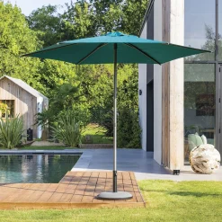 hespéride Parasol Y Bases>Parasol SOYA azul canard 2,7m