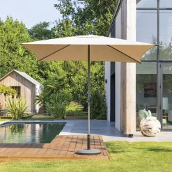 hespéride Parasol Y Bases>Parasol SOYA gris pardo 2.5x2.5m