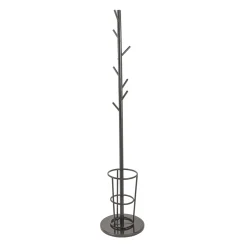 Perchas Y Travesaños>Percha con 7 ganchos de metal negro