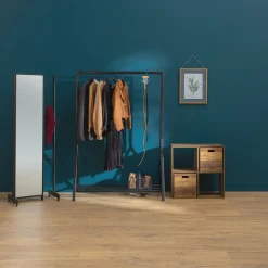 5five Perchas Y Travesaños>Percha De Madera Para Cinturones