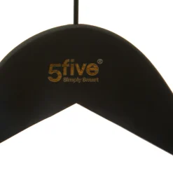 5five Perchas Y Travesaños>Percha De Madera Y Goma Negro 3Uds