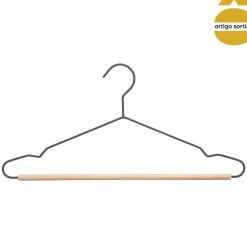 5five Perchas Y Travesaños>Percha De Metal Con Madera 43x1.15x20