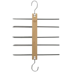 5five Perchas Y Travesaños>Percha De Metal/Madera P/5 Pantalones
