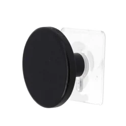 Toalleros>Perchero Baño Negro De Madera 6.5cm