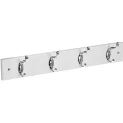 5five Perchas Y Travesaños>Perchero De Madera Blanco Con 4 Ganchos