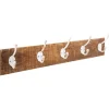 atmosphera Perchas Y Travesaños|Estilo Rústico>Perchero De Madera C/5 Ganchos 74x9x15Cm