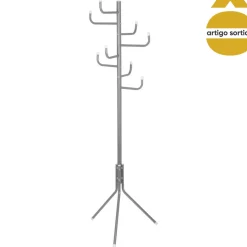basics Perchas Y Travesaños>Perchero De Pie Metálico Gris