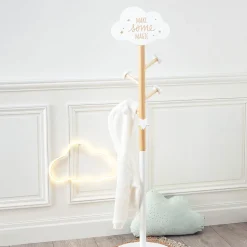 Niños atmosphera4kids Almacenamiento>Perchero de pie NUBE blanco con 5 ganchos
