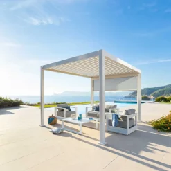 hespéride Pérgolas>Persiana para pérgola ÉVORA blanca 3.6x6