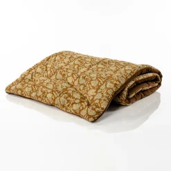 Edredones Y Colchas>Pie De Cama Floral Beige 65x180cm