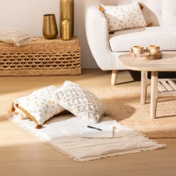 atmosphera Cojines Y Fundas Decorativas>Pie De Cama Riviera Beige 60x180cm