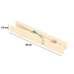 5five Auxiliares De Limpieza>Pinzas De Ropa 96 Unidades De Madera