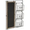 atmosphera Accesorios|Estilo Industrial>Pizarra Con Cestas P/Almacenaje 50x70Cm