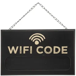 atmosphera Accesorios|Estilo Industrial>Pizarra P/Contraseña Wifi 35x2.4x22Cm