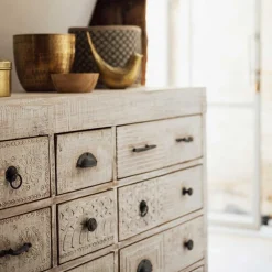 atmosphera Accesorios|Estilo Étnico>Pájaro decorativo OASIS dorado 17cm