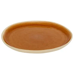 atmosphera Platos>Plato de postre WONJA marrón de cerámica 27cm