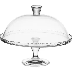 Platos Para Tartas, Tartas Y Bombones>Plato De Tarta C/Tapa De Vidrio