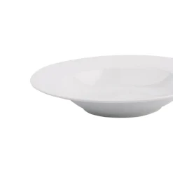 secret d'gourmet Platos>Plato Hondo Blanco Tiza de Cerâmica 23cm