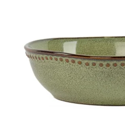 secret d'gourmet Platos>Plato Hondo Capri Verde Cerámica 17cm