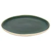 atmosphera Platos>Plato llano WONJA verde de cerámica 27cm