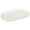 Platos>Plato Ovalado Nora Blanco De Porcelana 18x30cm