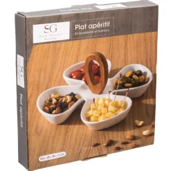 secret d'gourmet Degustación>Plato Para Aperitivos C/4 Divisiones