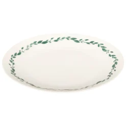 atmosphera Platos>Plato postre LAURIER blanco de porcelana 19cm