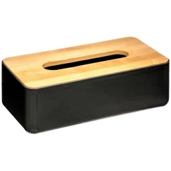 5five Accesorios De Lavabo>Porta Pañuelos Negro C/Tapa