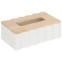 atmosphera Accesorios De Lavabo>Porta pañuelos papel CHERRI blanco