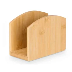 Servilleteros Y Portarollos>Porta Servilletas Vertical De Bambú 13x6.2x10cm