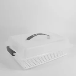 Moldes Y Otros Utensilios De Cocina>Porta Tartas Rectangular Gris