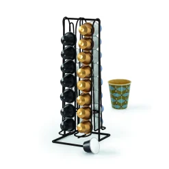 5five Encimera Y Lavavajillas>Portacápsulas Café Metal Negro 32 Pzas