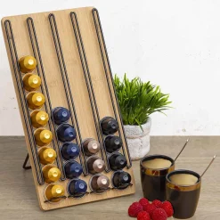 5five Accesorios De Bar>Portacápsulas para 40 pzas de bambú 18x29cm